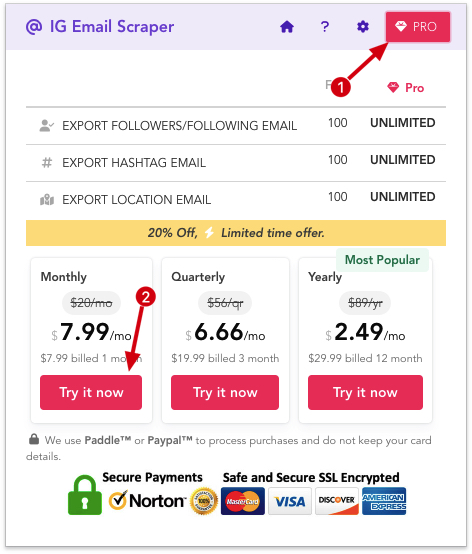 Jobstreet Scraper chrome extension subscribe pro